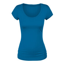 Emmalise T-shirt met korte mouwen voor dames, ronde hals, T-shirt (Medium Sea Teal)