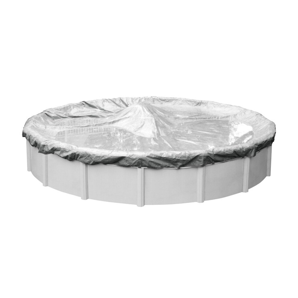 Robelle 5533-4-ROB Couverture d'hiver ronde pour piscine hors-terre 33 pi 03 - Dura-guard Silver