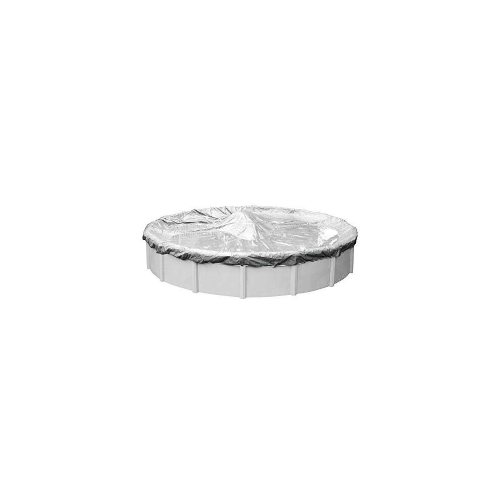 Robelle 5512-4-ROB Couverture d'hiver ronde pour piscine hors-sol 12 pi 03 - Dura-guard Silver