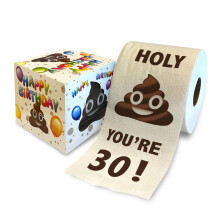Impreso TP Holy Poop Ustedes 30 Regalo de papel higinico impreso - Papel higinico divertido para la broma Surpria Decoracin de bao Regalo nov