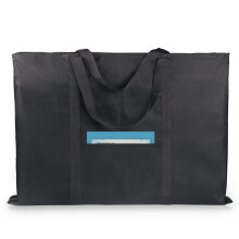 Jjring Dacron Light Woight Art Portfolio Bolsa 23 polegadas por 31 polegadas Black transportando estojo de armazenamento para desenho e desenho d