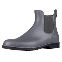 Stivali da pioggia corti da donna Asgard, impermeabili, slip-on, alla caviglia, stile Chelsea, gY38, grigio
