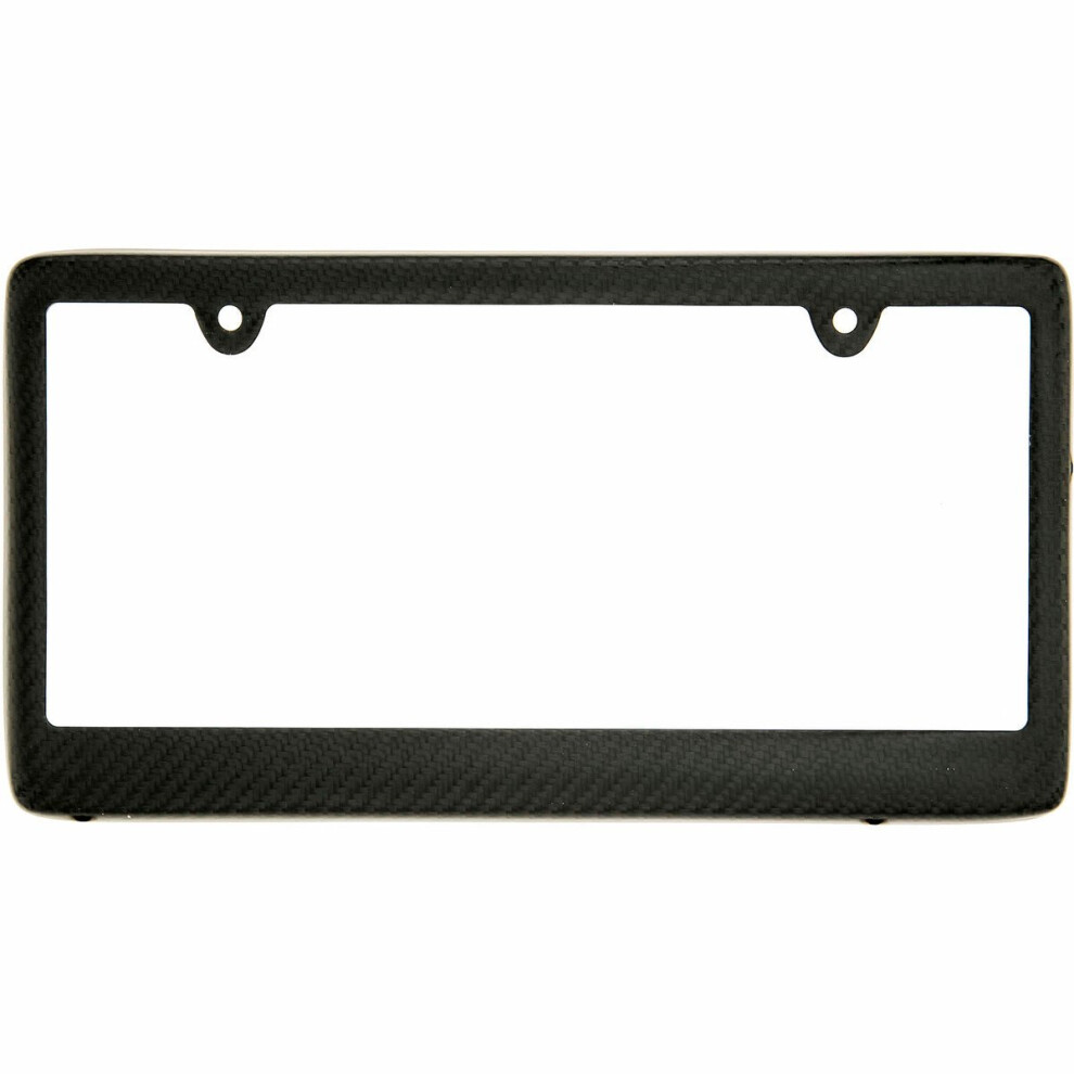 Real 100% Matte Carbon Fiber License Plate Frame Tag Cover Ff Black 653718116091