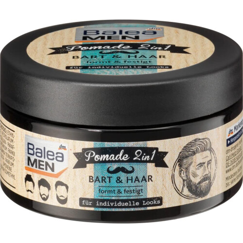 Balea MEN Πομάδα 2σε1 για Γένια & Μαλλιά, 100 ml - Γερμανικό προϊόν