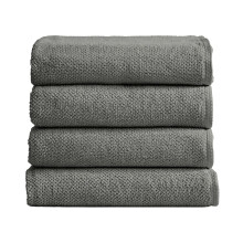 Great Bay Home Home 100% Coton Syer-Sy Syer Towel (30 x 52 pouces) serviettes de bain a tissage de pop-corn texture hautement absorbantes. Collec