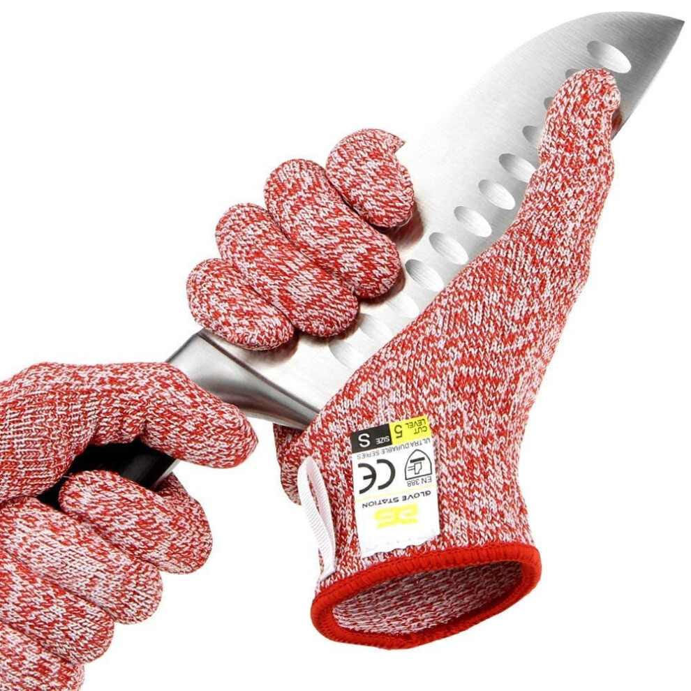 Glove Station Ultra Durable Series Cut Resistant Gloves - Cutting Gloves For Chefs Bbq And Cooking - Level 5 Protection; Food Grade Safe Cut Pro 811658030260