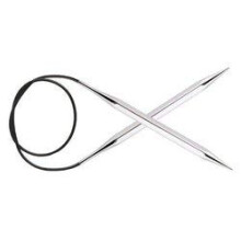 Knitter's Pride Nova Cubics Platina 32"""" faste runde strikkepinde - US 9 5,50 mm
