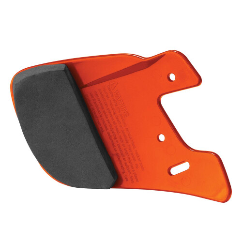 EASTON EXTENDED JAW GUARD, Vänsterhänt Batter, Orange 2