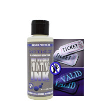 Opticz Industrial Invisible Blue UV Blacklight Reactive Security Ink 4 Ounce Bottle