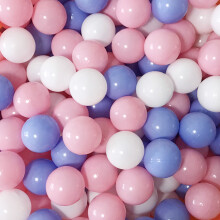 Moonxhome Ball Pit Balls Crush Proof Plastic Toy Balls Macaron Ocean Balls 2,15 tum Pack med 200 White & Blue & Pink
