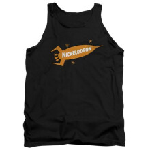 Trevco Sportswear NICK697-TK-2 Nickelodeon Brand Nick Retro Rocket Logo Adult Tank Top, Black - Medium
