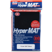 KMC Hyper Matte Black, 100er-Packung H   llen in Standardgr      e [USA-Verpackung]