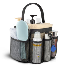 CDDLR Mesh Shower Caddy Portable for College Dorm Room Essentials Shower Caddy Dorm with 8-Pocket Large Capacity Quick Dry Shower Caddy Bag for Bathr