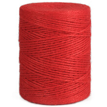 Vianocn n rka Vivifying Red Twine, 656 st p, 2 mm, na balenie darcekov, remeseln v robky, balenie a dekor cie.
