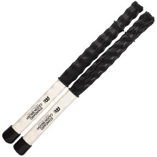 Meinl Stick & Brush Cajon Brush with Nylon Dowels and Adjustable Rings Black Standard SB305