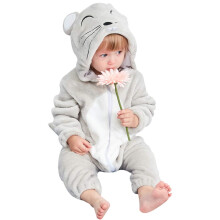 Macaco infantil de flanela com capuz para bebs recm-nascidos da MICHLEY Mouse 19-24 meses tamanho 100
