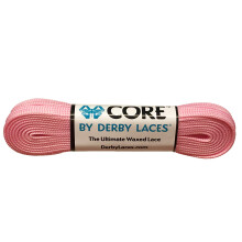 Derby lacets noyau troit en dentelle cire de 6 mm pour patins roues roulettes bottes et chaussures rgulires (barbe papa rose 96 pouces / 244 cm)