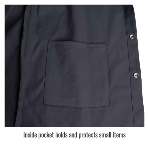Black Stallion FBK9-30C Flame-Resistant Cotton Welding Jacket  Black  Medium 2