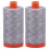 2-pak - Aurifil 50WT - Mist (2606) Solid - Mako bomuldstr?d - 1422 Yards hver 1
