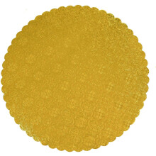 O'CREME S?lvtoppet rund kage- og wienerbr?dsplade 3/32 tommer tyk 10 tommer diameter - pakke med 10 stk.