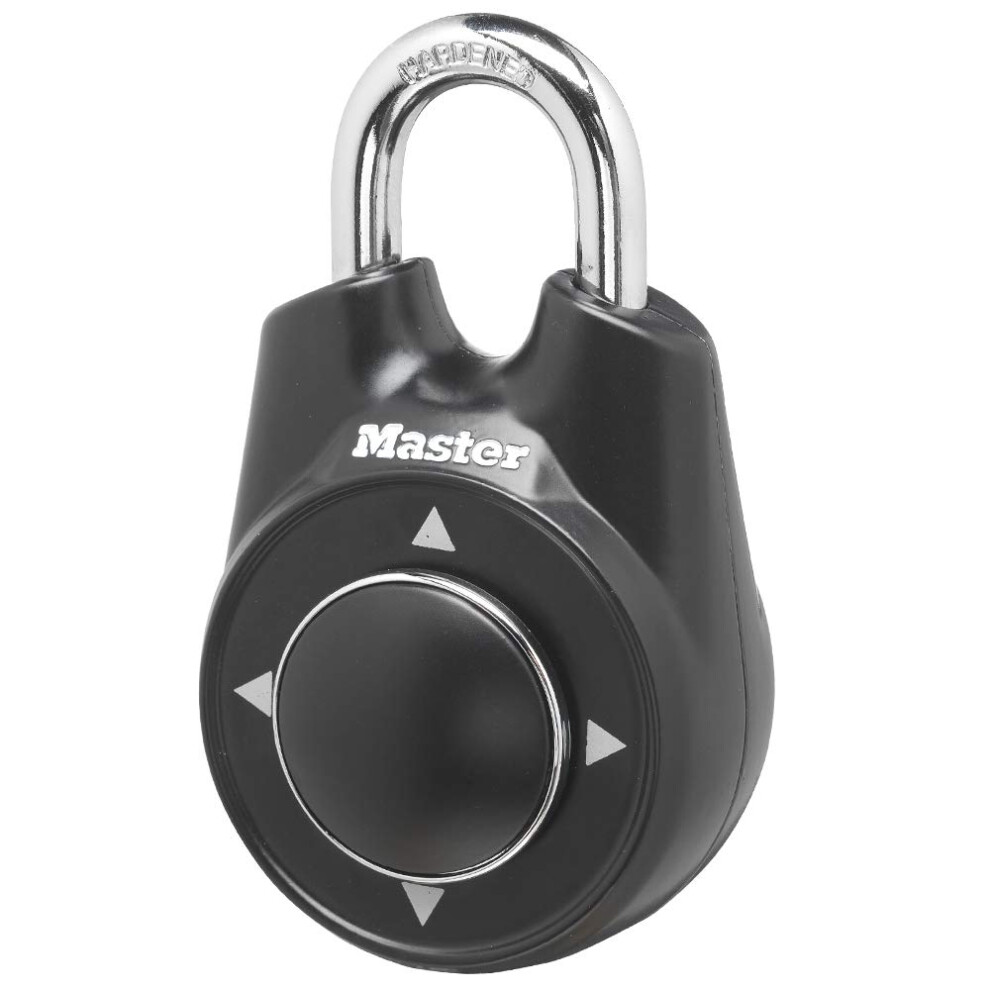 Master Lock Locker Lock 1500iD Set Your Own Directional Combination Padlock  1 Pack  Black