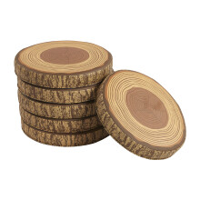 ECR4Kids SoftZone Boomstam Vloerkussens, Flexibel Zitten, Chocolade, 6-Pack