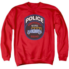 Trevco Sportswear NYC162-AS-2 York City Emergency Squad Adult Crewneck Sweatshirt, Red - Medium