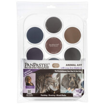 PanPastel 30084 Lisa Ann Watkins 10-kleuren ultrazachte kunstenaarspastel dierenkunstset met zachte gereedschappen en palet