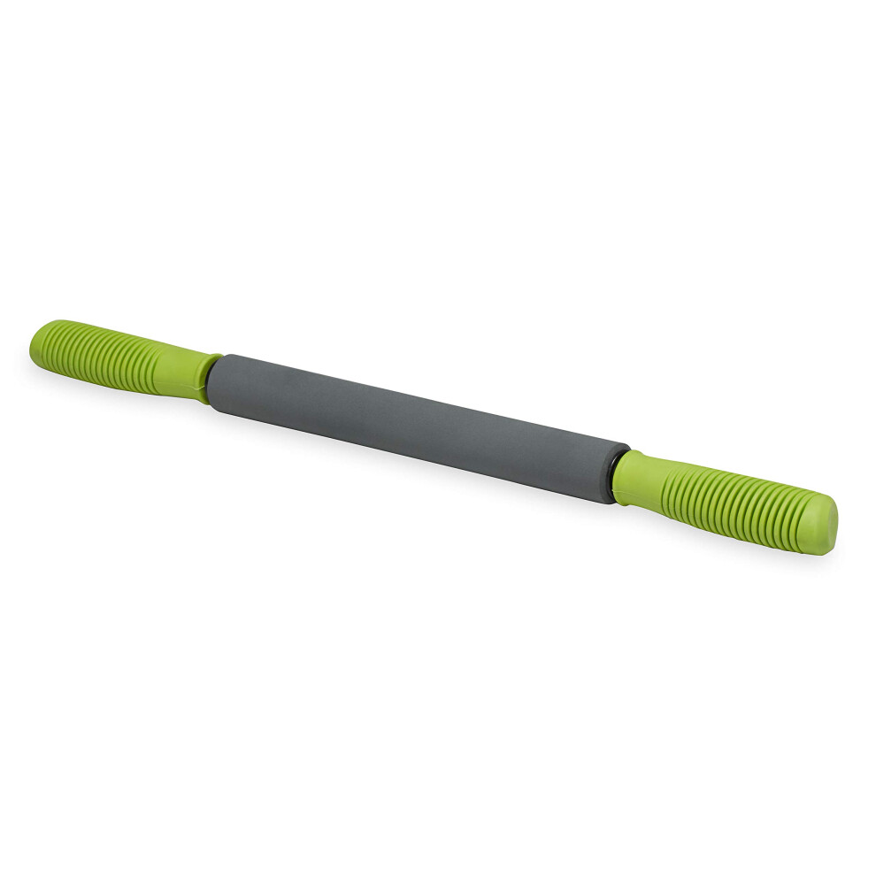 Rouleau de massage Gaiam Restore - (Dimensions   : 48,3 cm de long) Masseur musculaire portatif performant avec coussin en mousse | Poign   es confor