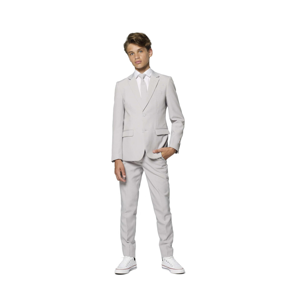 Opposuits Teen Boys Solid Color Party Suit - Prom and Wedding Party Outfit - Including Blazer Pants and Tie