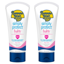 Banana Boat 100% Mineral Baby Sunscreen Lotion SPF 50 Twin Pack