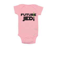 TeeNow - Lys/M?rk Side - Bed?rende Future SW Inspired - Sjov sp?db?rnsbody - Drenge/Pige (3-6 m?neder Pink Future)