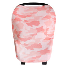 Baby Car Seat Cover Canopy and Nursing Cover Multi-Use Stretchy 5 in 1 Gift""""Remi"""" by Copper Pearl
