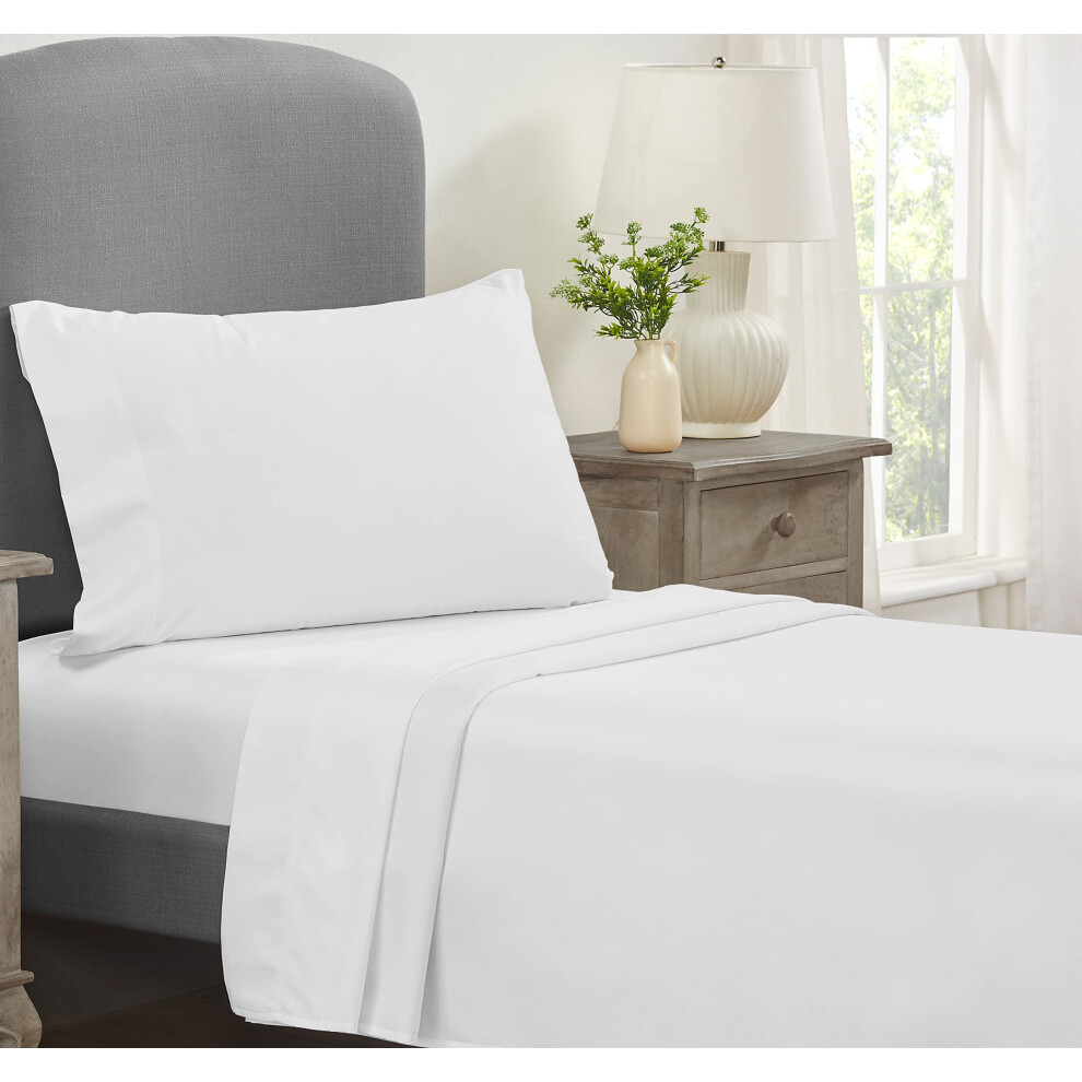 Draps de lit double de luxe California Design Den, doux comme du beurre, 100 % coton 800 fils, 3 pi   ces en satin, contrecarrant les fausses affir