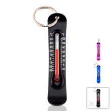 Sun Company Brrr-ometer - Termometro con tiralampo per sport sulla neve, per giacca, parka o zaino, mini termometro portachiavi per sci e snowboa