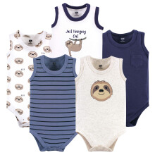Hudson Baby Unisex Baby Bomuld ?rmel?se bodyer Dovendyr 18-24 m?neder