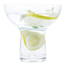 Ochelarii de cocktail Chefcaptain fara tulpini de cocktail Plages Margarita Set de 4 pahare fara plumb fara tulpini, cu o baza grea ?i pahare cu