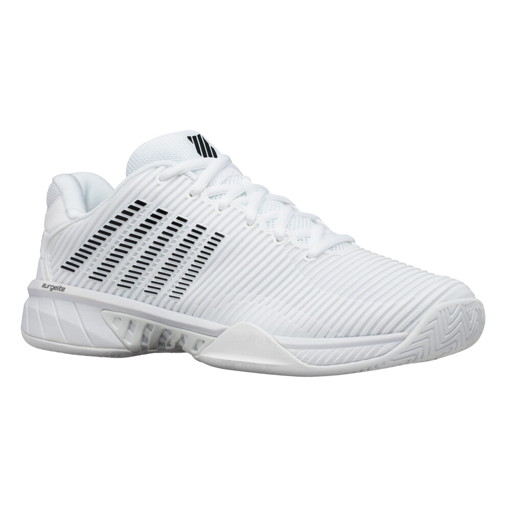 K-Swiss Men's Hypercourt Express 2 Tennis Shoe  White/Black  8 M