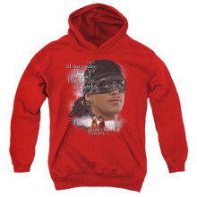 Trevco Sportswear PB158C-YFTH-3 Princess Bride Surrender Youth Hooded Sweatshirt, Red - Large