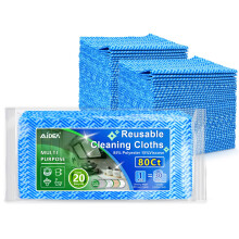 AIDEA puhdistuspyyhkeet monikyttiset pyyhkeet ja uudelleenkytettvt puhdistusliinat 80Ct (1 kpl) kotitalouspyyhkeet keittin ja toimistoon (12''