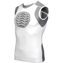 Exxact Sports Jugend-Baseball-Brustschutz, gepolsterter Brustbein-Brustschutz, Softball-Brustschutz, Mdchen-Jugend (Wei YXL)