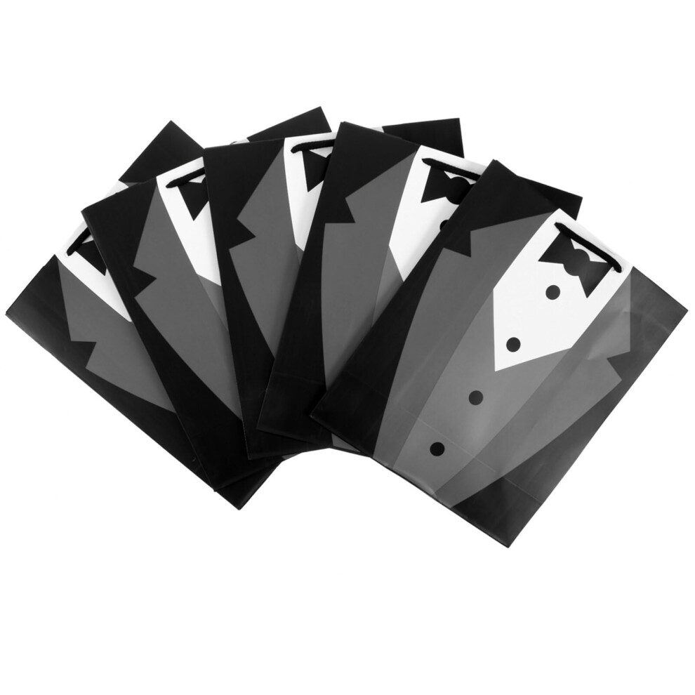 Nuobesty Papieren Cadeauzakjes Voor Bruidegoms, Smoking Cadeauzakjes Voor Bruiloften En Jubileums Van Bruidegoms, Verpakking Van 5-image