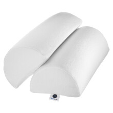 AllSett Health 2 Pacote - Almofada Bolster Meio Lua XXL para Pernas, Costas e Cabeça