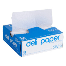 Holdbar emballage 6 x 10 34 Interfolded Deli Wrap Wax Paper 2000 Count (4 pakker med 500 ark)