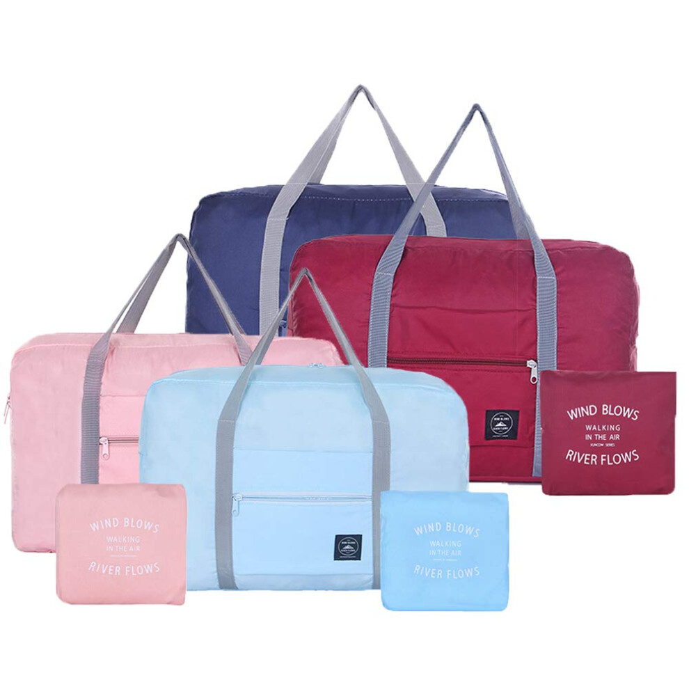 4PCS Foldable Travel Bag Luggage Storage for Sports Gym Water Resistant Nylon Canvas Duffel for Men  Women 32 Liter 4PCS-image-OPC-PFKWYQX-NEW