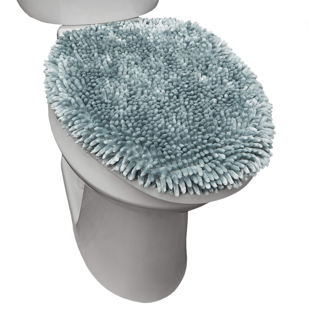 Housse De Si Ge De Toilette Standard Ultra Douce Et Lavable En Machine Sohome Spa Step, En Chenille De Luxe, 185 X 196 Cm, Menthe-image