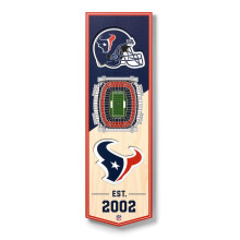 YouTheFan NFL Houston Texans 3D-stadion 6x19-banner - NRG-stadion