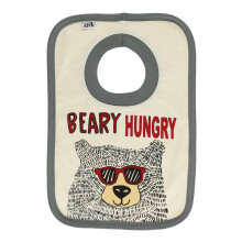 LazyOne Animal-Print Baby Haklappar s?ta Baby Shower presenter One Size Bear Solglas?gon (Beary Hungry ONE SIZE)