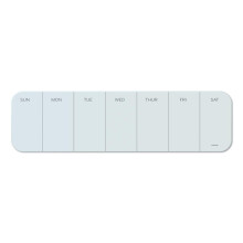 U Brands Cubicle Glass Dry Erase Board, dtum nlkli, egyhetes 20 x 5,5 fehr fellet