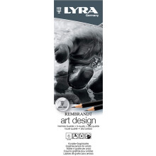 LYRA Rembrandt Art Design Sketch Pencils - Graphite Pencil Set of 6 for Artists and Students of all Ages - Versatile Art Sketching Pencils for Drawing